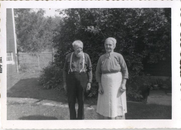 0142.jpg - Christian O. Gerber & Anna Reschly Gerber.  1927c  She was a sister to Joseph Reschly who came to Iowa.