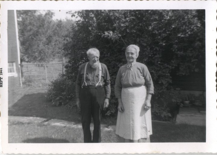 0142.jpg - Christian O. Gerber & Anna Reschly Gerber.  1927c  She was a sister to Joseph Reschly who came to Iowa.